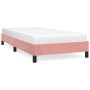 Estructura de cama de terciopelo rosa 100x200 cm de vidaXL, Camas y somieres - Ref: Foro24-346963, Precio: 71,95 €, Descuento: %