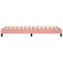 Estructura de cama de terciopelo rosa 100x200 cm de vidaXL, Camas y somieres - Ref: Foro24-346963, Precio: 71,95 €, Descuento: %
