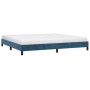 Estructura de cama de terciopelo azul 200x200 cm de vidaXL, Camas y somieres - Ref: Foro24-346998, Precio: 116,51 €, Descuent...