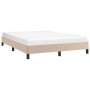 Estructura de cama de cuero sintético capuchino 140x200 cm de vidaXL, Camas y somieres - Ref: Foro24-346909, Precio: 100,15 €...
