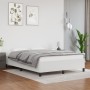 Estructura de cama de cuero sintético blanco 140x190 cm de vidaXL, Camas y somieres - Ref: Foro24-347246, Precio: 122,75 €, D...