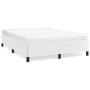 Estructura de cama de cuero sintético blanco 140x190 cm de vidaXL, Camas y somieres - Ref: Foro24-347246, Precio: 122,75 €, D...