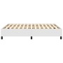 Estructura de cama de cuero sintético blanco 140x190 cm de vidaXL, Camas y somieres - Ref: Foro24-347246, Precio: 122,75 €, D...