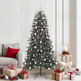 Árbol de Navidad artificial Verde 210 cm PVC, Plástico y Acero en Decoración Festiva y Estacional | Comprar online en Foru.es