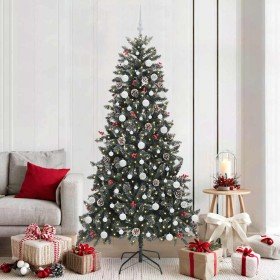 Árbol de Navidad artificial Verde 210 cm PVC, Plástico y Acero en Decoración Festiva y Estacional | Comprar online en Foru.es