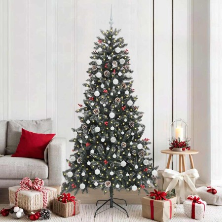 Árbol de Navidad artificial Verde 210 cm PVC, Plástico y Acero en Decoración Festiva y Estacional | Comprar online en Foru.es