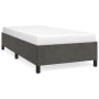 Estructura de cama de terciopelo gris oscuro 100x200 cm de vidaXL, Camas y somieres - Ref: Foro24-347307, Precio: 92,90 €, De...