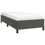 Estructura de cama de terciopelo gris oscuro 100x200 cm de vidaXL, Camas y somieres - Ref: Foro24-347307, Precio: 92,90 €, De...