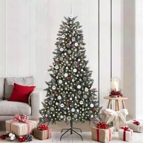 Árbol de Navidad artificial Verde 210 cm PVC, Plástico y Acero en Decoración Festiva y Estacional | Comprar online en Foru.es