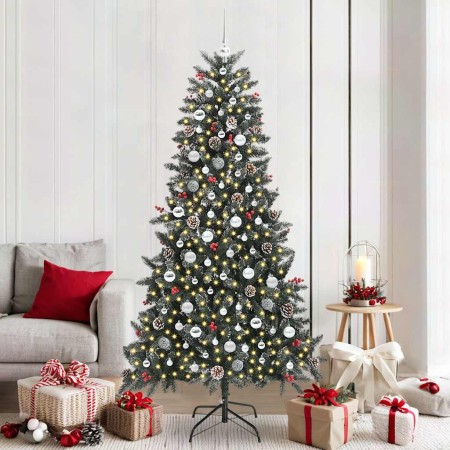 Árbol de Navidad artificial Verde 210 cm PVC, Plástico y Acero en Decoración Festiva y Estacional | Comprar online en Foru.es
