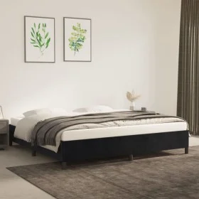 Light gray velvet bed frame 200x200 cm by vidaXL, Beds and slatted bases - Ref: Foro24-347344, Price: 135,48 €, Discount: %