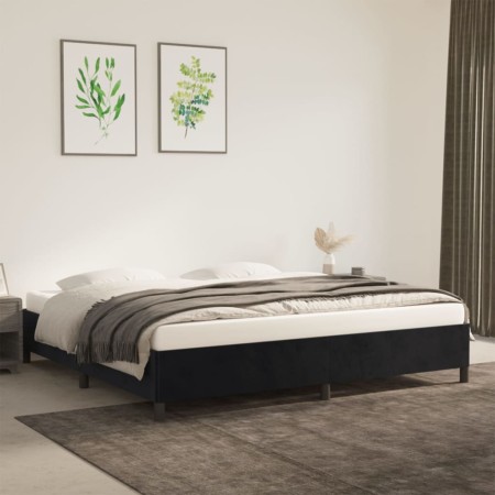 Estructura de cama de terciopelo gris claro 200x200 cm de vidaXL, Camas y somieres - Ref: Foro24-347344, Precio: 136,67 €, De...