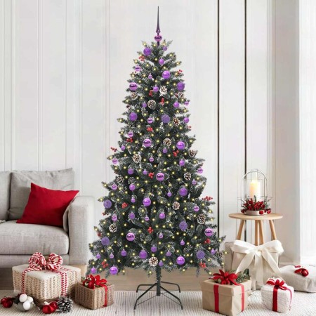 Árbol de Navidad artificial Verde 210 cm PVC, Plástico y Acero en Decoración Festiva y Estacional | Comprar online en Foru.es