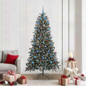 Árbol de Navidad artificial Verde 210 cm PVC, Plástico y Acero en Decoración Festiva y Estacional | Comprar online en Foru.es