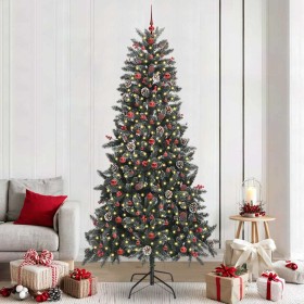 Árbol de Navidad artificial Verde 240 cm PVC, Plástico y Acero en Decoración Festiva y Estacional | Comprar online en Foru.es