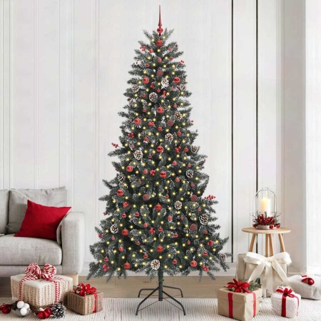 Árbol de Navidad artificial Verde 240 cm PVC, Plástico y Acero en Decoración Festiva y Estacional | Comprar online en Foru.es