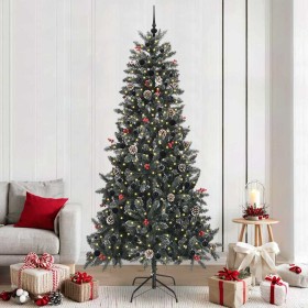 Árbol de Navidad artificial Verde 240 cm PVC, Plástico y Acero en Decoración Festiva y Estacional | Comprar online en Foru.es