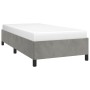 Estructura de cama de terciopelo gris claro 80x200 cm de vidaXL, Camas y somieres - Ref: Foro24-347288, Precio: 100,41 €, Des...