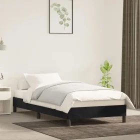 Bettgestell aus schwarzem Samt, 90 x 200 cm von vidaXL, Betten und Lattenroste - Ref: Foro24-346954, Preis: 75,20 €, Rabatt: %