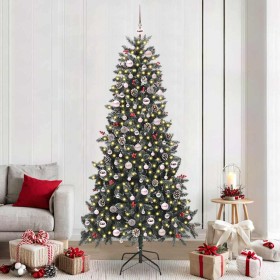 Árbol de Navidad artificial Verde 240 cm PVC, Plástico y Acero en Decoración Festiva y Estacional | Comprar online en Foru.es