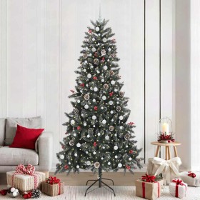 Árbol de Navidad artificial Verde 240 cm PVC, Plástico y Acero en Decoración Festiva y Estacional | Comprar online en Foru.es