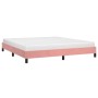 Estructura de cama de terciopelo rosa 180x200 cm de vidaXL, Camas y somieres - Ref: Foro24-346993, Precio: 104,89 €, Descuent...