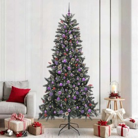 Árbol de Navidad artificial Verde 240 cm PVC, Plástico y Acero en Decoración Festiva y Estacional | Comprar online en Foru.es