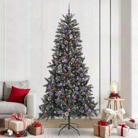 Árbol de Navidad artificial Verde 240 cm PVC, Plástico y Acero en Decoración Festiva y Estacional | Comprar online en Foru.es