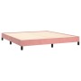 Estructura de cama de terciopelo rosa 180x200 cm de vidaXL, Camas y somieres - Ref: Foro24-346993, Precio: 104,89 €, Descuent...