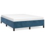 Estructura de cama de terciopelo azul 140x200 cm de vidaXL, Camas y somieres - Ref: Foro24-347328, Precio: 124,85 €, Descuent...
