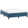 Estructura de cama de terciopelo azul 140x200 cm de vidaXL, Camas y somieres - Ref: Foro24-347328, Precio: 124,85 €, Descuent...