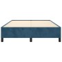 Estructura de cama de terciopelo azul 140x200 cm de vidaXL, Camas y somieres - Ref: Foro24-347328, Precio: 124,85 €, Descuent...