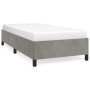 Estructura de cama de terciopelo gris claro 90x200 cm de vidaXL, Camas y somieres - Ref: Foro24-347300, Precio: 92,75 €, Desc...