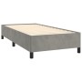 Estructura de cama de terciopelo gris claro 90x200 cm de vidaXL, Camas y somieres - Ref: Foro24-347300, Precio: 92,75 €, Desc...