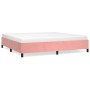 Estructura de cama de terciopelo rosa 200x200 cm de vidaXL, Camas y somieres - Ref: Foro24-347347, Precio: 114,74 €, Descuent...