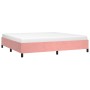 Estructura de cama de terciopelo rosa 200x200 cm de vidaXL, Camas y somieres - Ref: Foro24-347347, Precio: 114,74 €, Descuent...