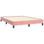 Estructura de cama de terciopelo rosa 140x200 cm de vidaXL, Camas y somieres - Ref: Foro24-346981, Precio: 101,25 €, Descuent...