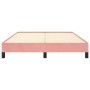 Estructura de cama de terciopelo rosa 140x200 cm de vidaXL, Camas y somieres - Ref: Foro24-346981, Precio: 101,25 €, Descuent...