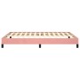Estructura de cama de terciopelo rosa 140x200 cm de vidaXL, Camas y somieres - Ref: Foro24-346981, Precio: 101,25 €, Descuent...