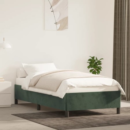 Estructura de cama de terciopelo verde 80x200 cm de vidaXL, Camas y somieres - Ref: Foro24-347291, Precio: 90,42 €, Descuento: %