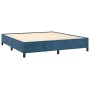 Estructura de cama de terciopelo azul 180x200 cm de vidaXL, Camas y somieres - Ref: Foro24-347340, Precio: 142,53 €, Descuent...