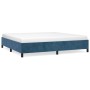 Estructura de cama de terciopelo azul 200x200 cm de vidaXL, Camas y somieres - Ref: Foro24-347346, Precio: 142,20 €, Descuent...