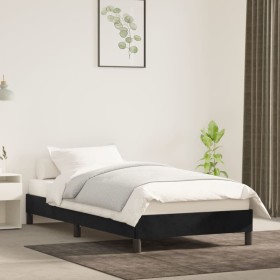 Estructura de cama de terciopelo gris claro 100x200 cm de vidaXL, Camas y somieres - Ref: Foro24-346960, Precio: 71,63 €, Des...