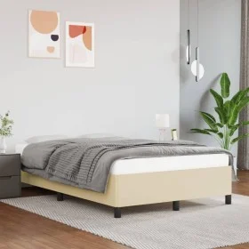 Cremefarbener Bettrahmen aus Kunstleder, 120 x 200 cm von vidaXL, Betten und Lattenroste - Ref: Foro24-347241, Preis: 134,71 ...