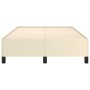 Estructura de cama de cuero sintético color crema 120x200 cm de vidaXL, Camas y somieres - Ref: Foro24-347241, Precio: 101,36...