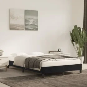 Black velvet bed frame 120x200 cm by vidaXL, Beds and slatted bases - Ref: Foro24-346966, Price: 96,85 €, Discount: %