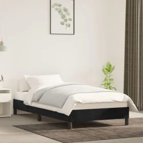 Bettgestell aus schwarzem Samt, 90 x 190 cm von vidaXL, Betten und Lattenroste - Ref: Foro24-346948, Preis: 72,49 €, Rabatt: %
