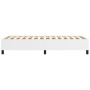 Estructura de cama de cuero sintético blanco 100x200 cm de vidaXL, Camas y somieres - Ref: Foro24-347234, Precio: 86,15 €, De...