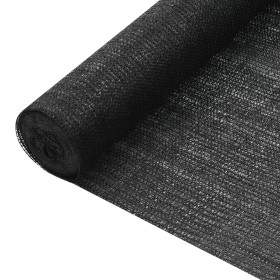 Red de privacidad HDPE negro 2x10 m 75 g/m² de vidaXL, Sombrillas - Ref: Foro24-149329, Precio: 31,38 €, Descuento: %