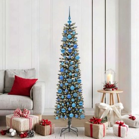 Árbol de Navidad artificial Verde 180 cm PVC, Plástico y Acero en Decoración Festiva y Estacional | Comprar online en Foru.es